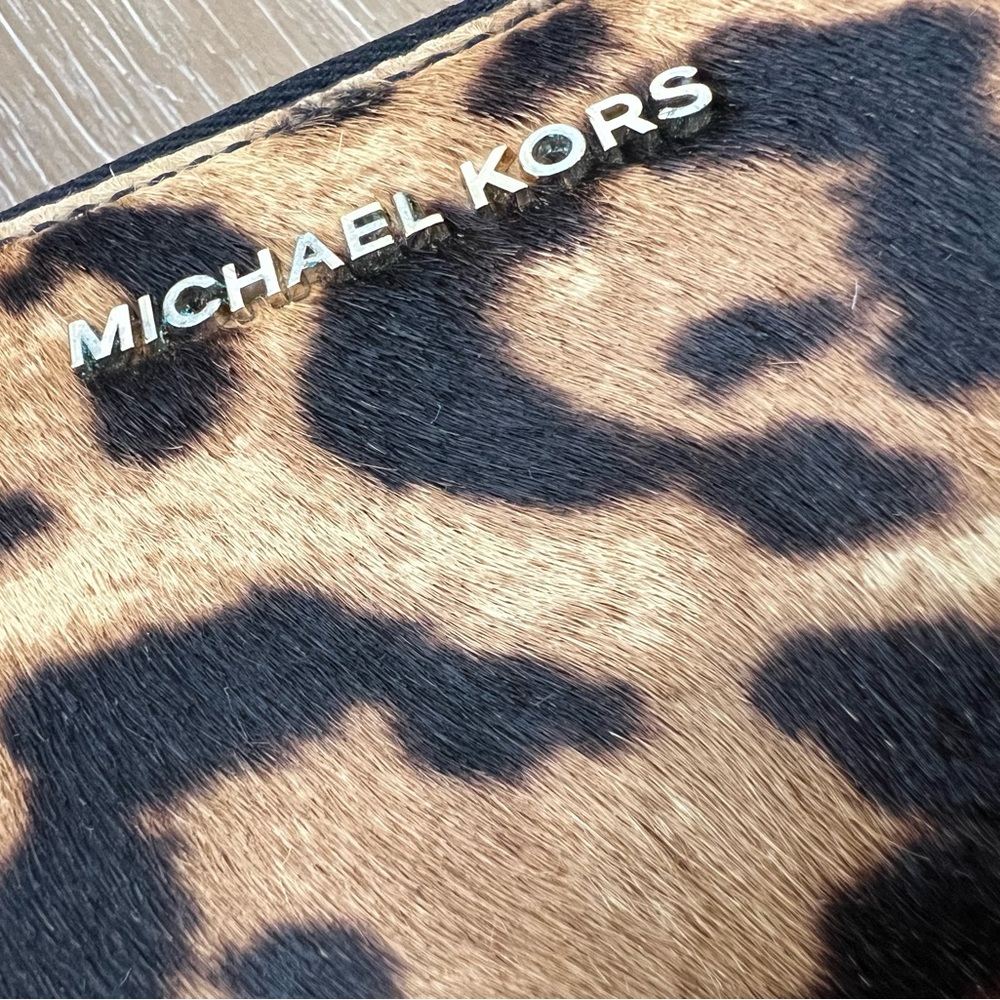 Michael Kors Leopard Print Wristlet - Picture 7 of 12